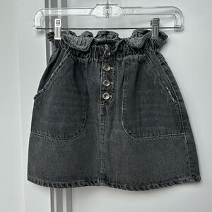 I am selling a grayish denim skirt from Zara. Size 11-12 kids